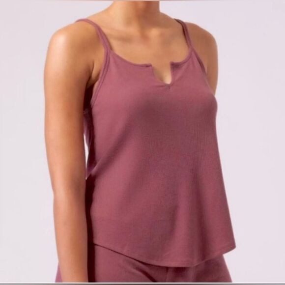 Athleta Wind Down Sleep Cami Top Yellow Size Medium NWT Retail $44 - Picture 4 of 6